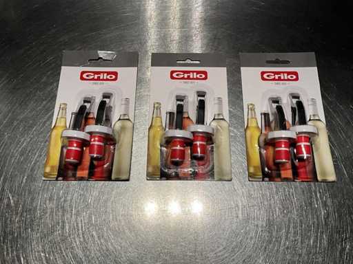 Grilo - Set di tappi di bottiglia (16x)