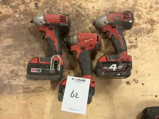 Milwaukee Slagschroevendraaier (3x)