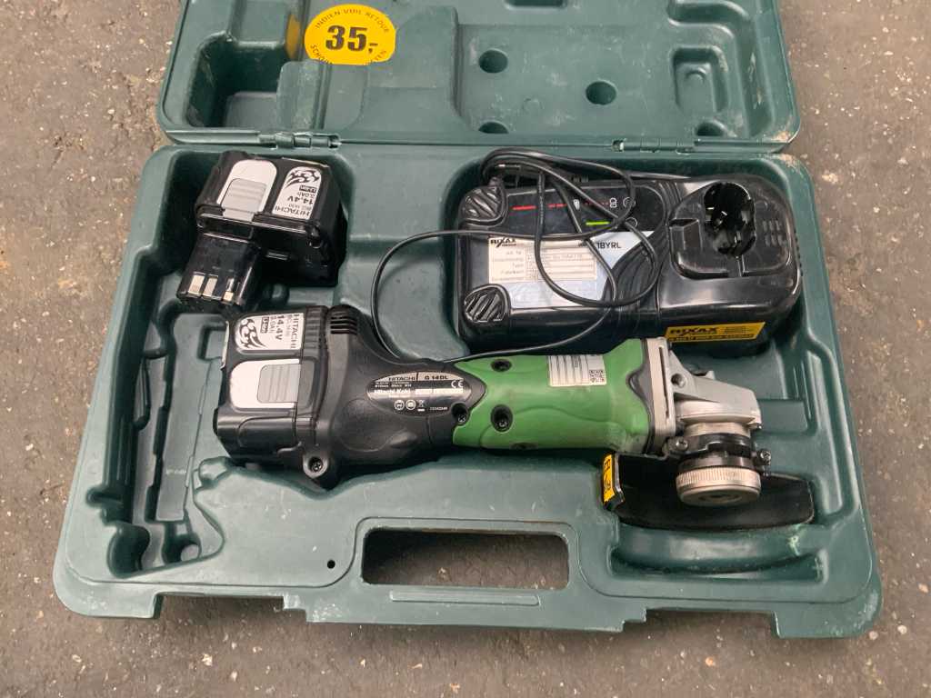 Hitachi battery angle online grinder