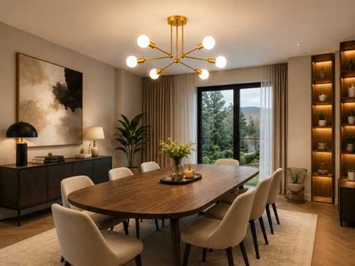 LED Hanglamp Max 18W – 6x E27 – Goud – 600x250mm – IP20 – LORENZO-6