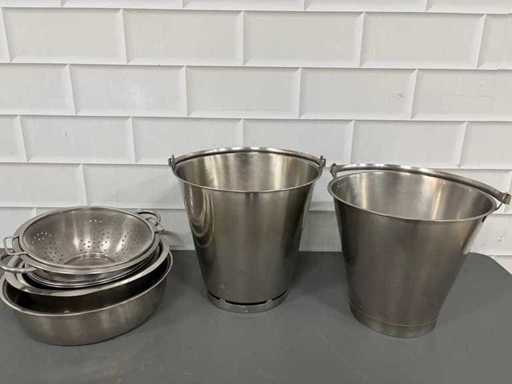 RVS - Keukenbenodigdheden (9x)