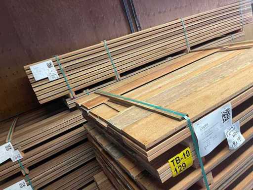 Planches de qualité campagne Angelim Pedra rabotées 1500-3000x190x18 mm (65x)