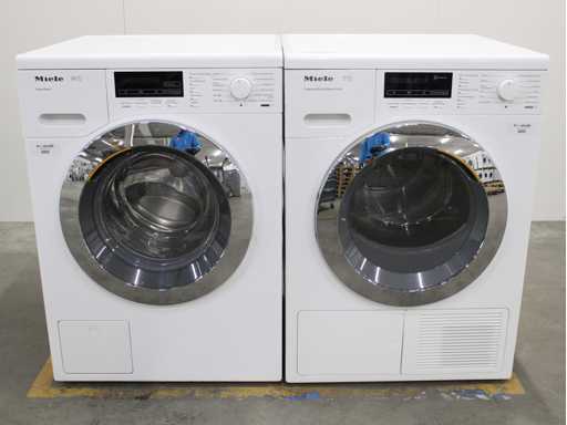 Mașina de spălat Miele W1 PowerWash & Miele T1 Fragrance Dos & SteamFinish Uscător