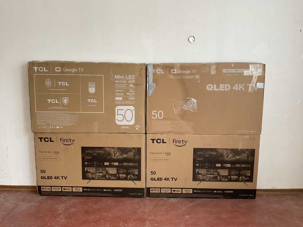 Téléviseur TCL QLED 50 pouces (4x)