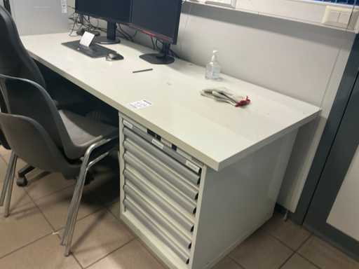 Lista desk with chest of drawers
