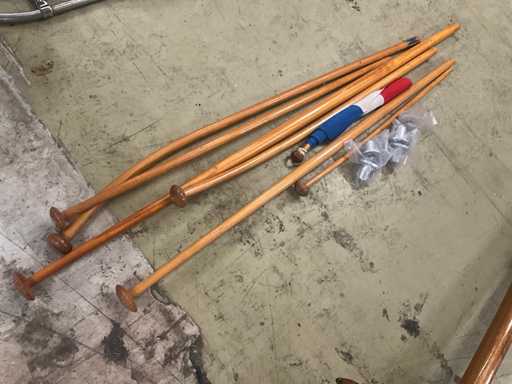 Maststokken - Gelakt houten - Overige bootonderdeel (7x)