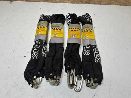 Cadenas Stahlex - noir - 90 cm (4x)