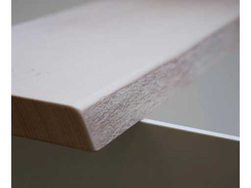 Gliss Design Tavola da bagno Olio Bianco Swirl 80 (36x)