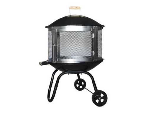 MaxxGarden 21761 Garden Fireplace Acropolis - 70 x 100 cm - Black