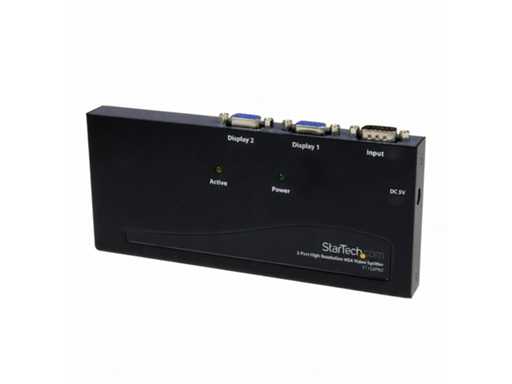 Startech 2 Port HR VGA Video splitter 1 - ST122PROEU
