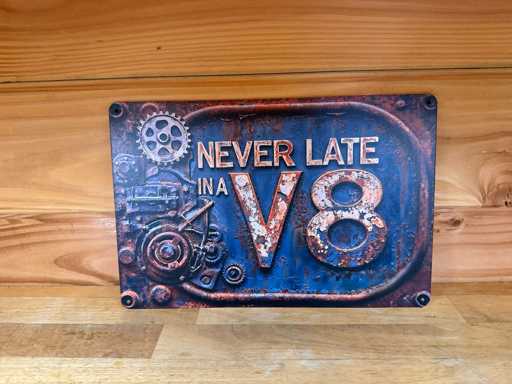 metaal reclame wandbord