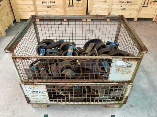 Mixed Lot of Steering Wheels and Castors