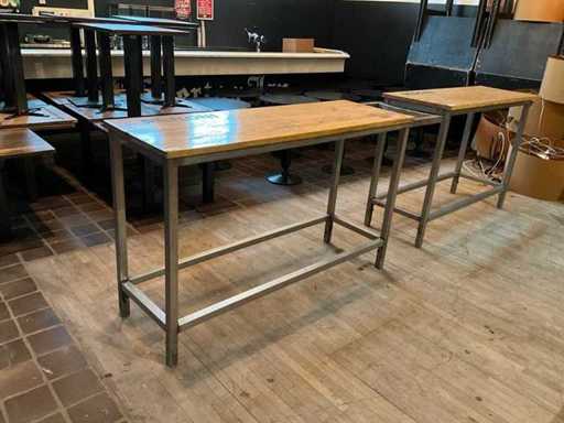 Table de bar en acier inoxydable Peroni