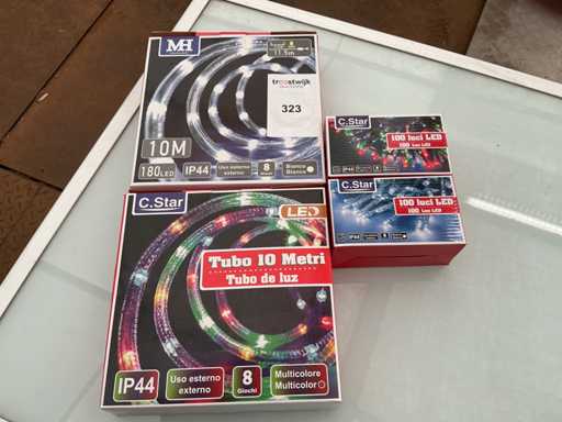 C.Star. Schutzart IP44. Weihnachten LED-Beleuchtung Girlande. (3-fach)