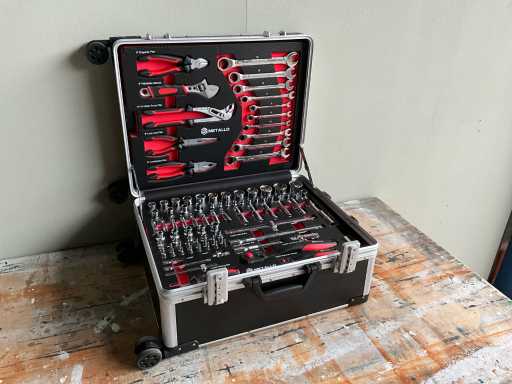 Metallo Meta 202W Gereedschapskoffer gevuld