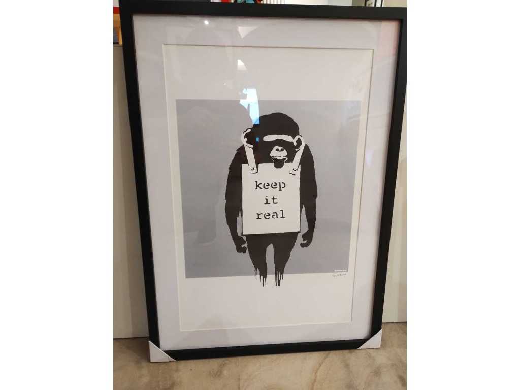 Banksy Ape “Keep it real” ed 150 ex