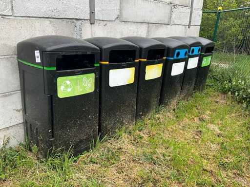 Sortarea containerelor de deșeuri PVC (6x)