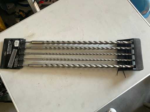 set of SDS-Plus concrete drills.