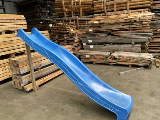Plastic slide - Blue - 290 cm