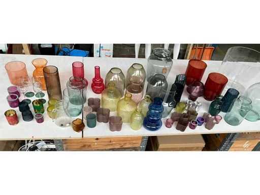 Mix lot various vases