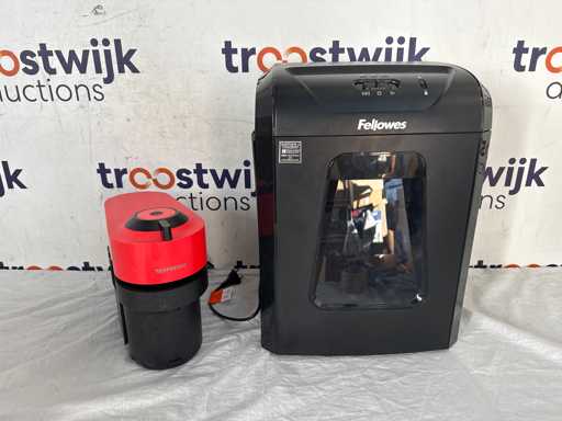 Fellowes Powershred 12C Papiervernietiger Snippers - Zwart | Krups Vertuo Pop SPCY XN9205 – Capsule koffiemachine