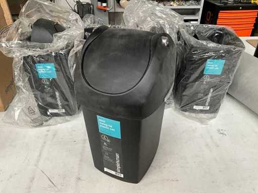 Coș de gunoi Simplehuman Mini cu capac cu leagăn 8 litri (5x)