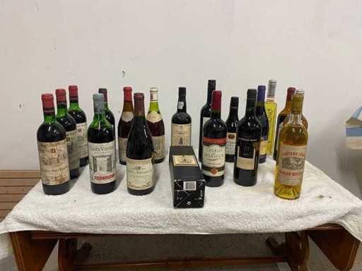 Lot de bouteilles de vin – Divers millésimes (années 1960 à 2000)