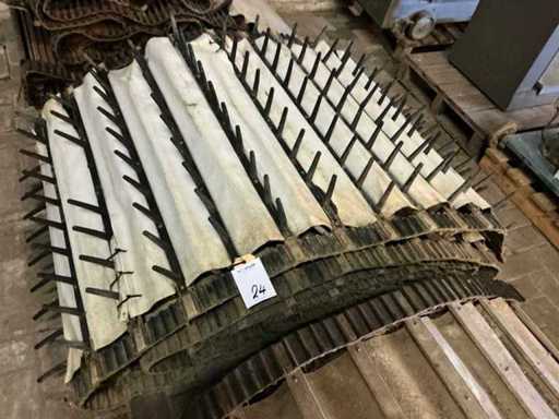 Elevatorband met vingermeenemers