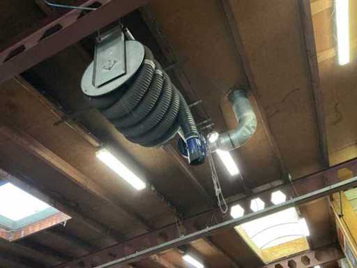 Fumex Uitlaatgas afvoerhaspel met exhauster