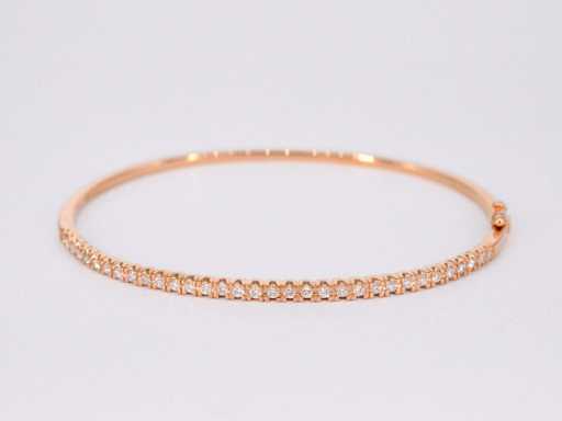 Bracelet en diamant en or rose
