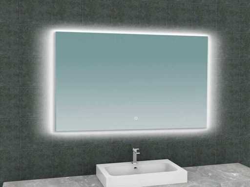 WB - Soul 38.4186 - Spiegel rechthoek +LED, dimbaar en verwarming 120x80 cm