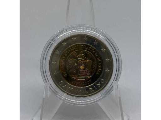 Argento colorato 2 Euro – Trattati di Roma / San Marino – San Marino – 2007