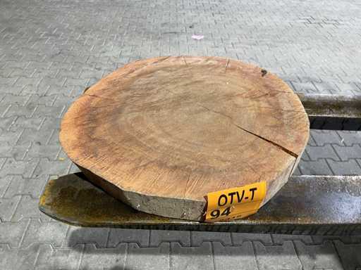 Rosewood schijf, Dikte 70mm, Ø 550mm