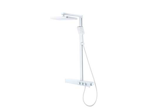 Mawialux surface-mounted rain shower set - matt white