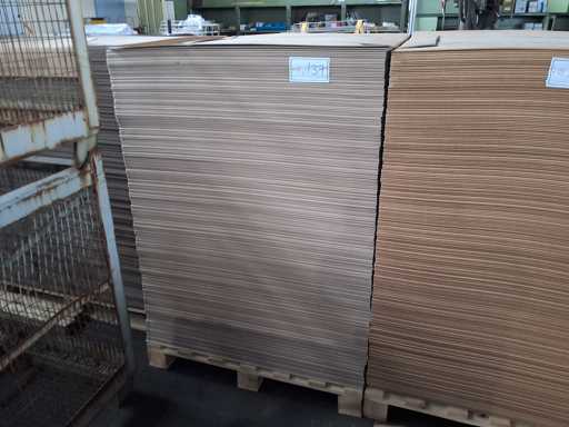   Pallet with cardboard boxes