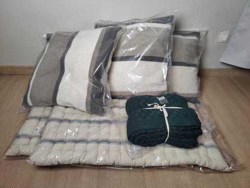 Garden Trading - Garden Cushions (5x) + Blanket