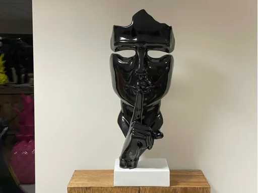 Ssssht H100cm Gezicht van Stilte Black