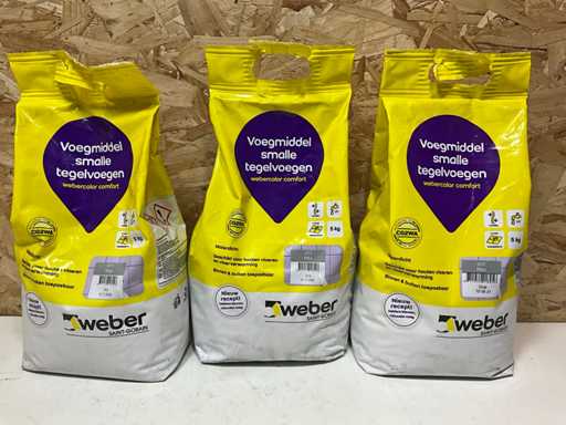 Îmbinări înguste de gresie Weber Grout (3x)