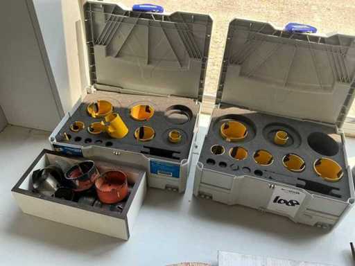 Lotto di parti di sega a talpa