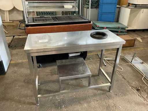 Stół roboczy ze stali nierdzewnej (2x)