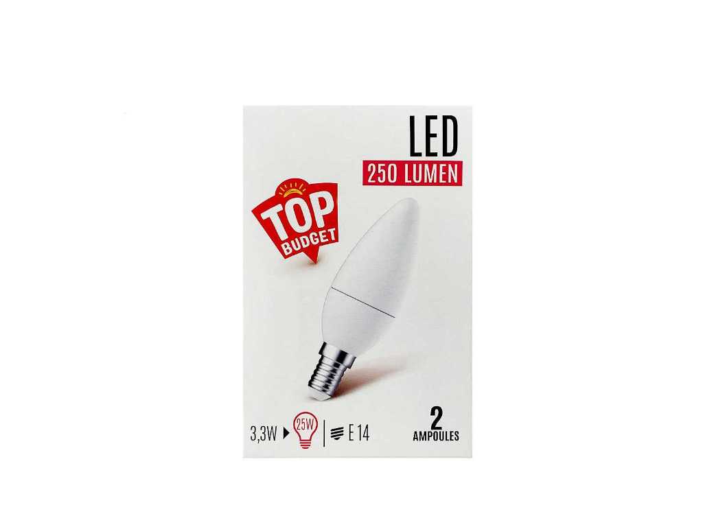Energetic - Ampoule LED flamme givrée E14 lot de 2 (300x)