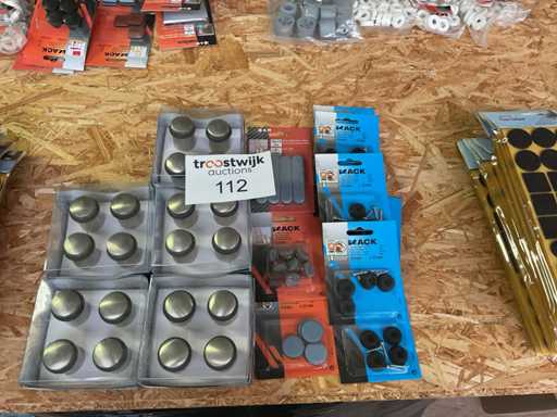 1 x partij stoeldoppen; viltglijders; deurstoppen