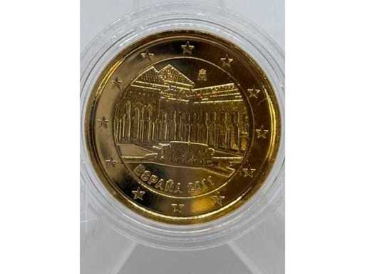 Plaqué or 2 Euros – Alhambra (Grenade) – Espagne 2011