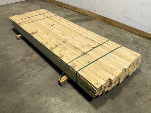 Planed spruce plank 270x7x2.7 cm (101x)
