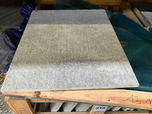 Carrelage de jardin en pierre naturelle gris Marocain