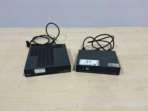 Extron- en Kramer-versterkers (2x)
