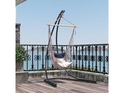 C-shaped hammock chair stand Metal stand with hammock chair base