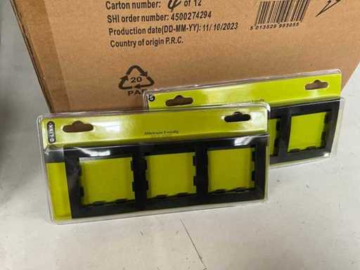 Q-link Afdekraam 3-voudig serie S2 antraciet (80x)