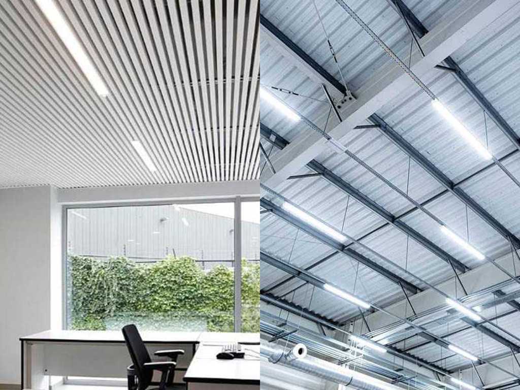 25 x 36W Batten licht SMD LED slim 3000K