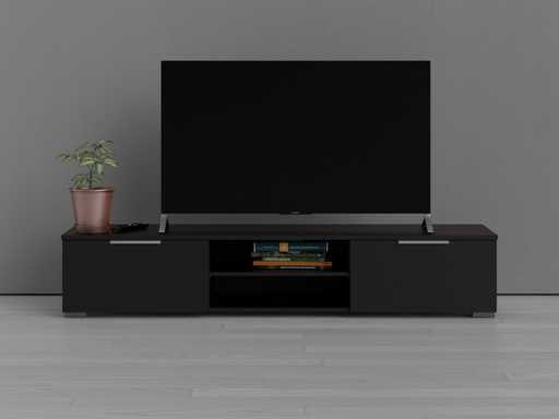 Meuble TV - Noir mat